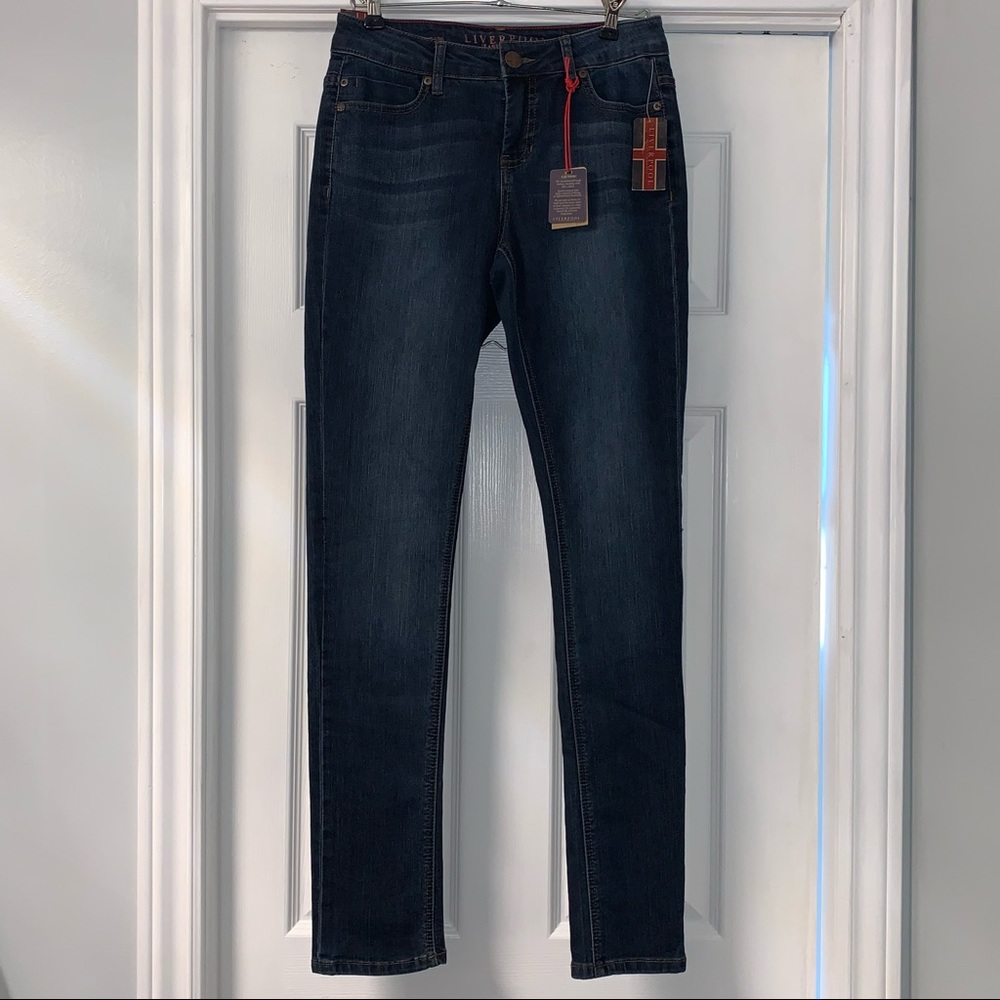 LIVERPOOL JEANS COMPANY ABBY SKINNY denim JEANS SIZE 2 mid rise NWT Nordstrom